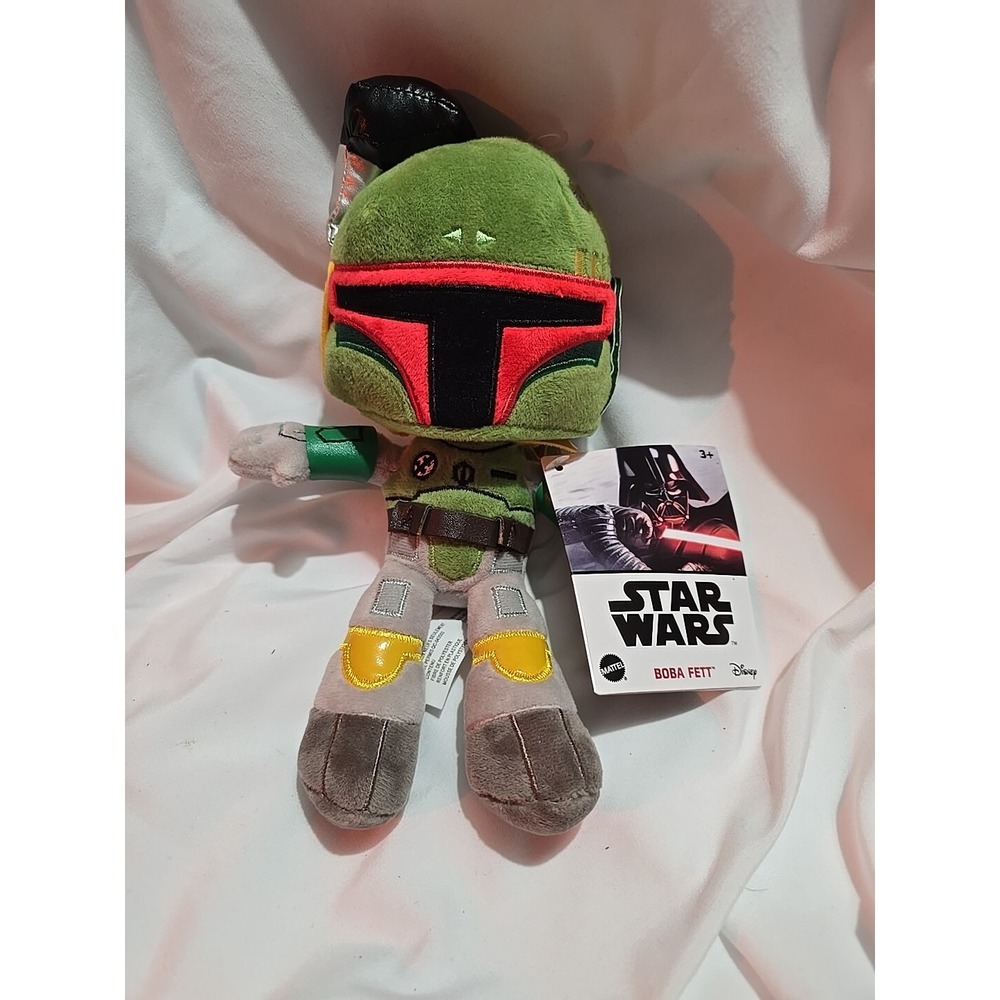 Star Wars Boba Fett 8 Inch Plush Disney Authentic Mattel Stuffed Toy New